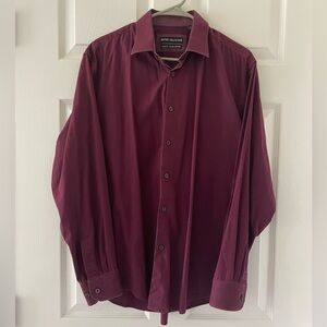 Report Collection Red Dress Shirt Classic Professional Style